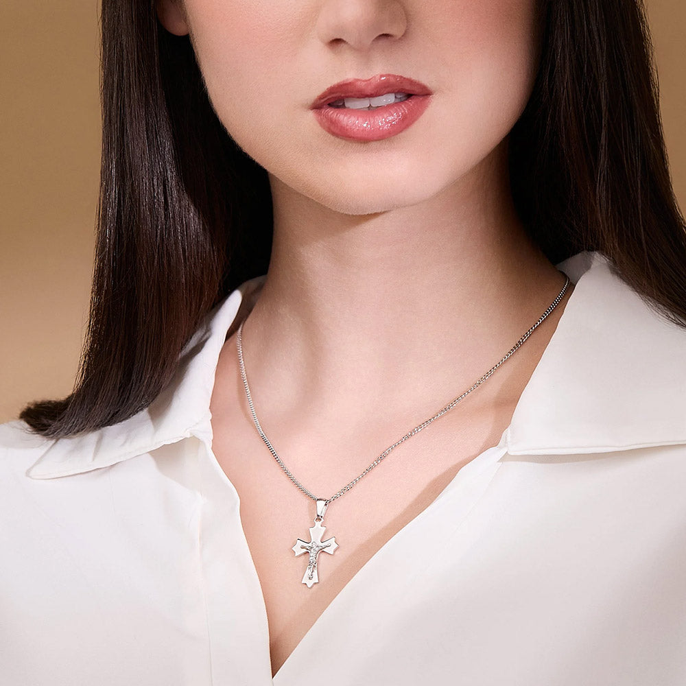 Crocifisso Argento 23 Cm: Arte Sacra Di Qualità - Foto 4