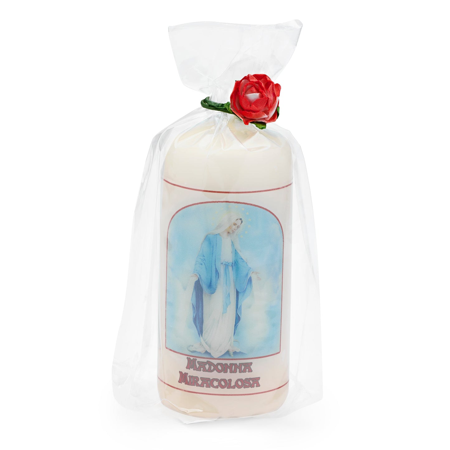 MONDO CATTOLICO ROMA Candle Candle with Our Lady of the Miraculous Medal