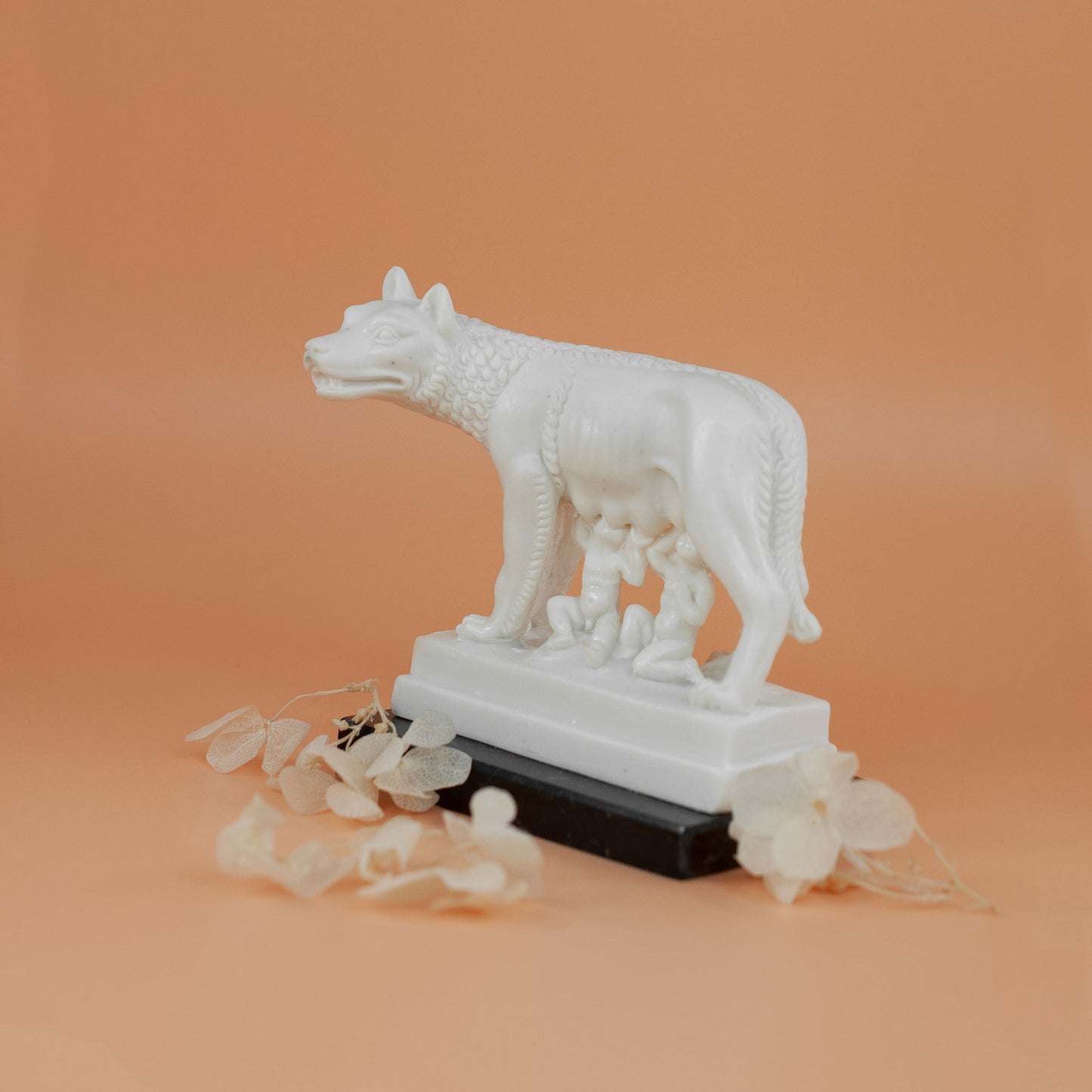 MONDO CATTOLICO Capitoline Wolf Marble Dust Statue