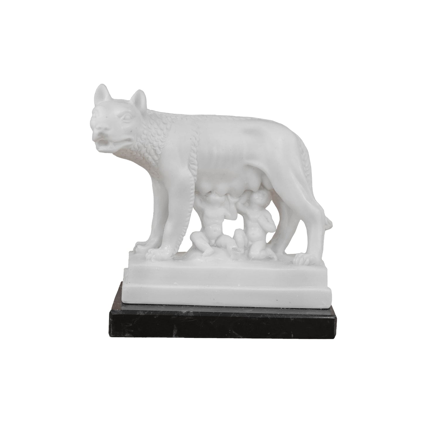 MONDO CATTOLICO 10 cm Capitoline Wolf Marble Dust Statue