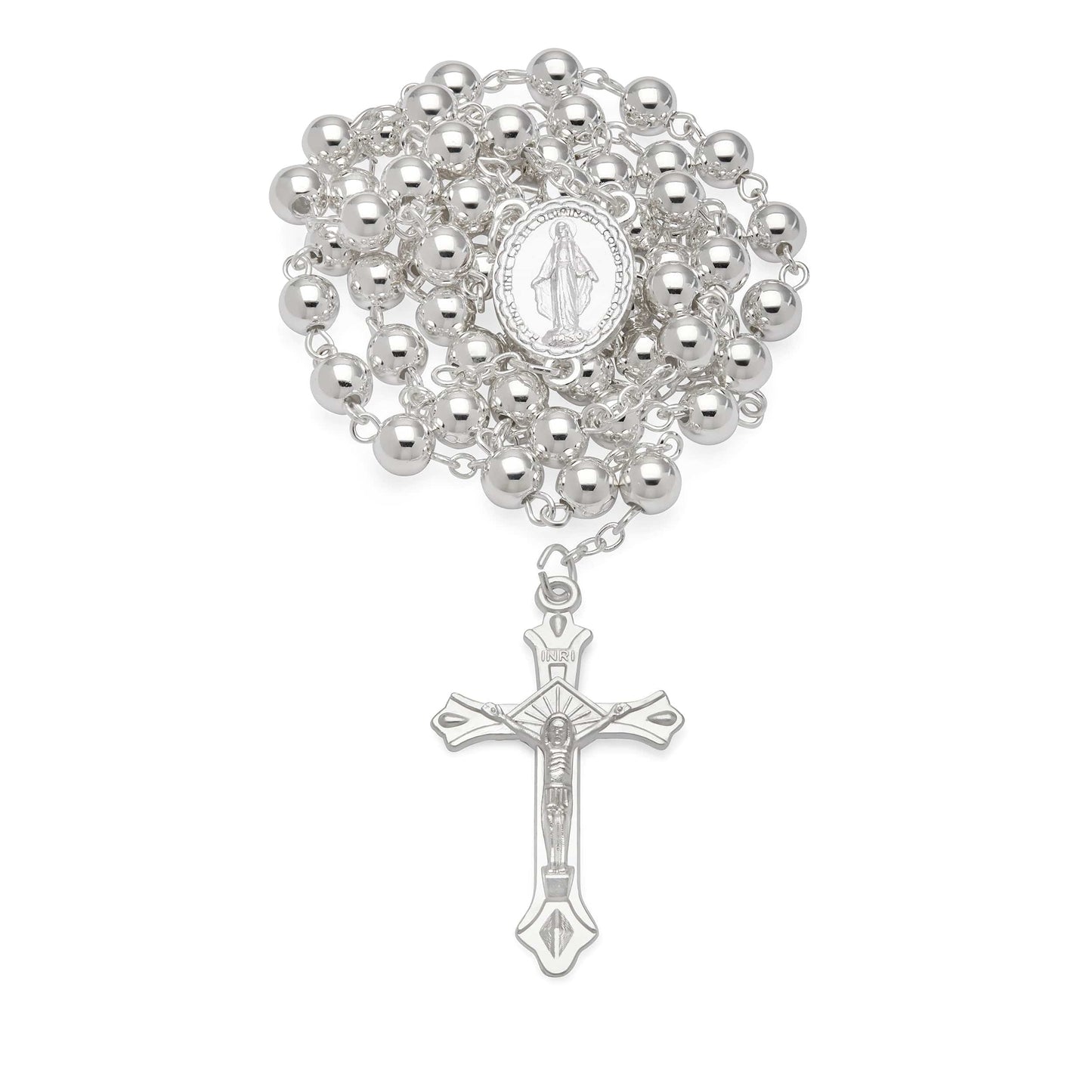 MONDO CATTOLICO Prayer Beads 48 cm (18.8 in) / 6 mm (0.23 in) Case and Rosary of Saint John Paul II