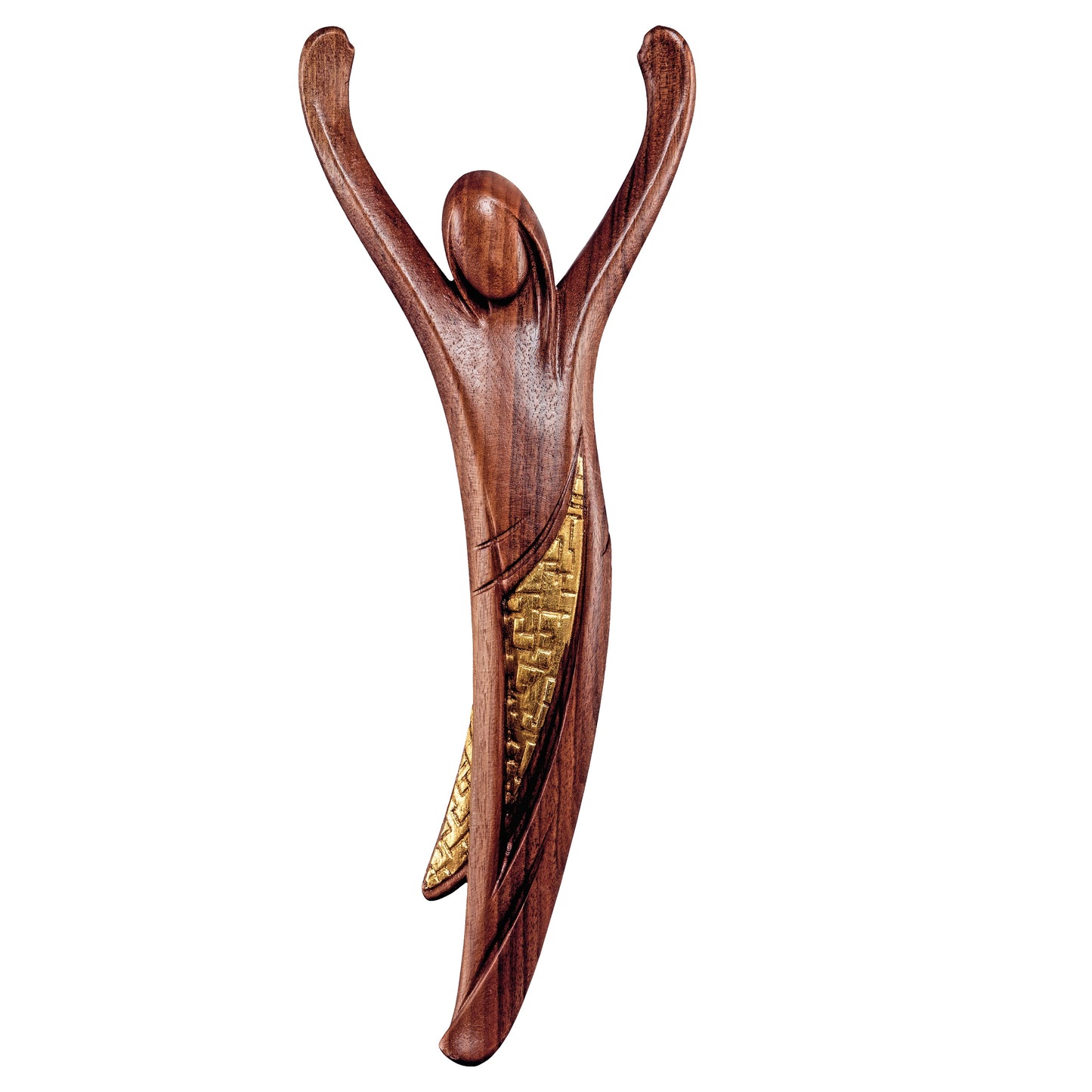 Mondo Cattolico Colored / 15 cm (5.9 in) Christ of youth walnut