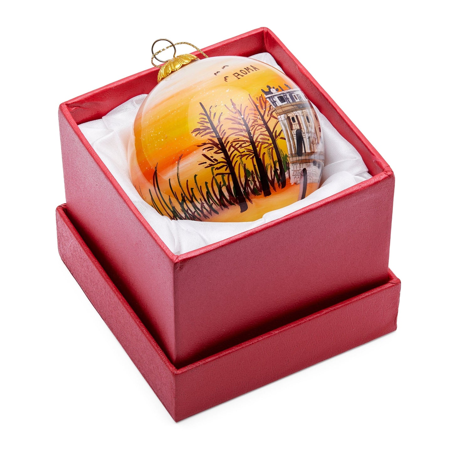 MONDO CATTOLICO Christmas Tree Ball of Saint Peter Basilica at Sunset