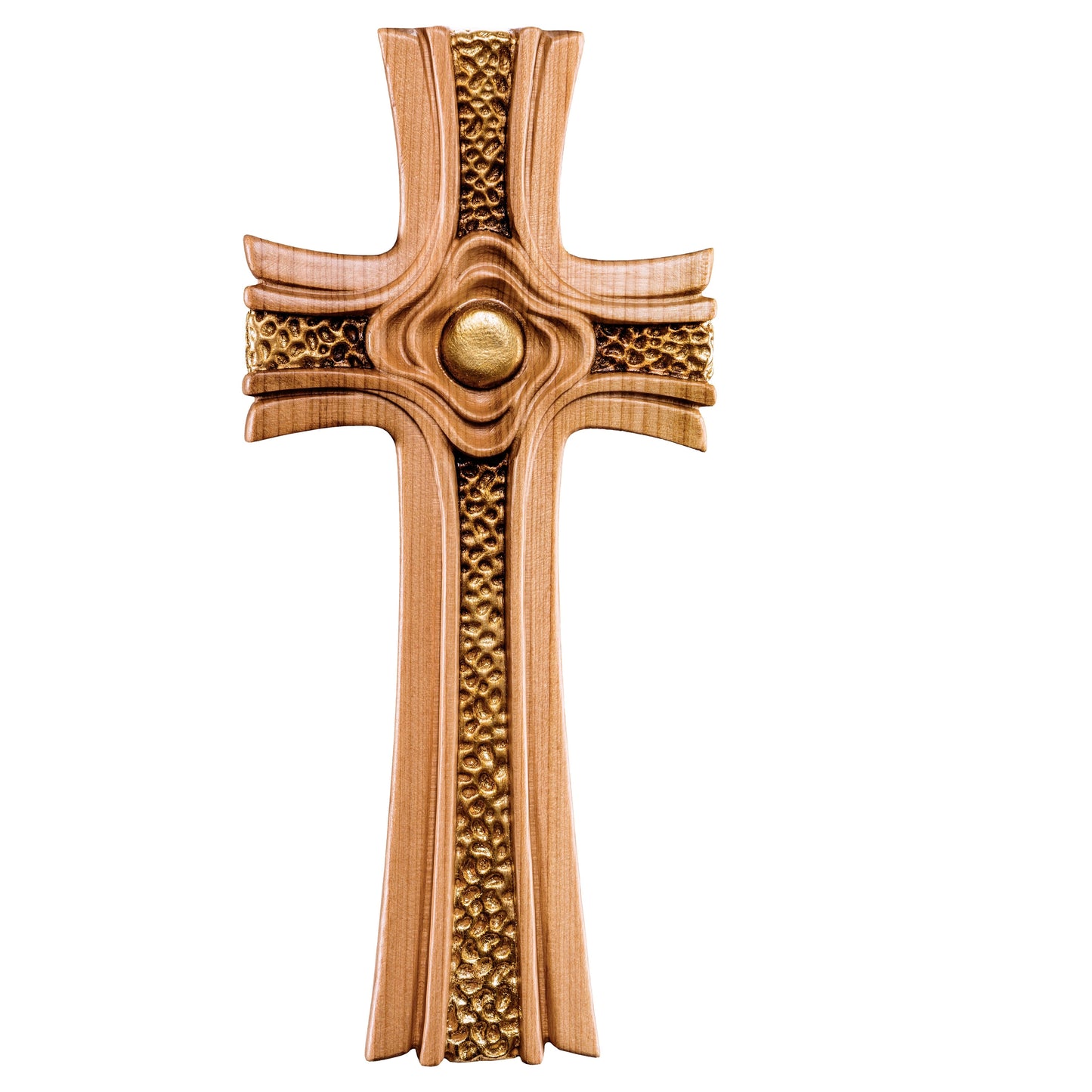 Mondo Cattolico Colored / 13 cm (5.1 in) Cross of roses cherry
