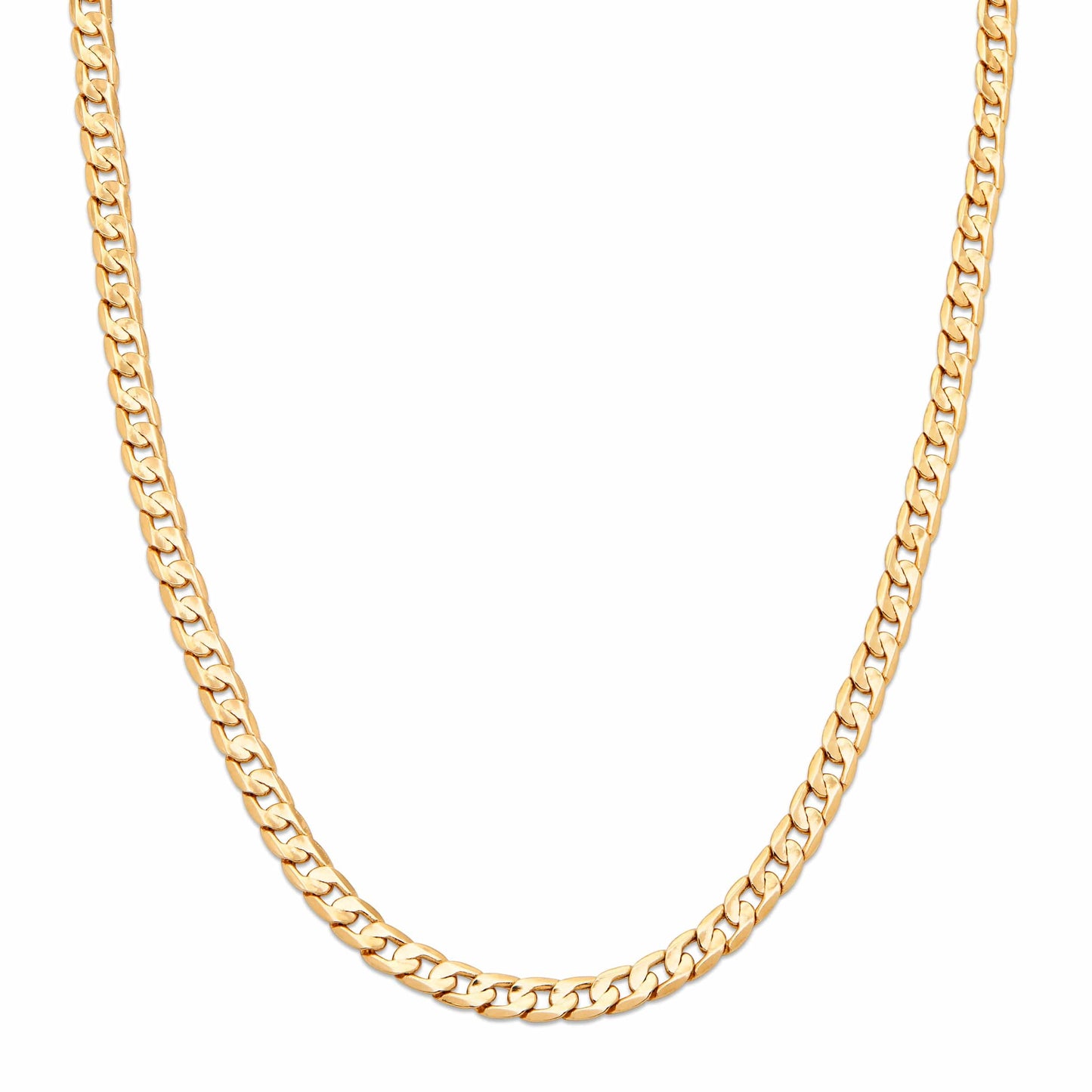 MONDO CATTOLICO Jewelry Cm 60 (23.6 in) Curb Chain Yellow Gold