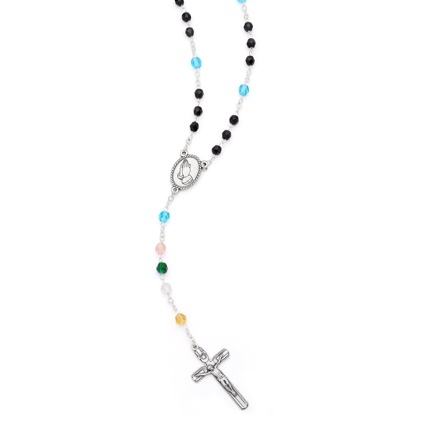 MONDO CATTOLICO ROMA Rosary 51 cm (20.08 in) / 70 cm (27.56 in) / 5 mm (0.20 in) Devotional Rosary for the Souls in Purgatory