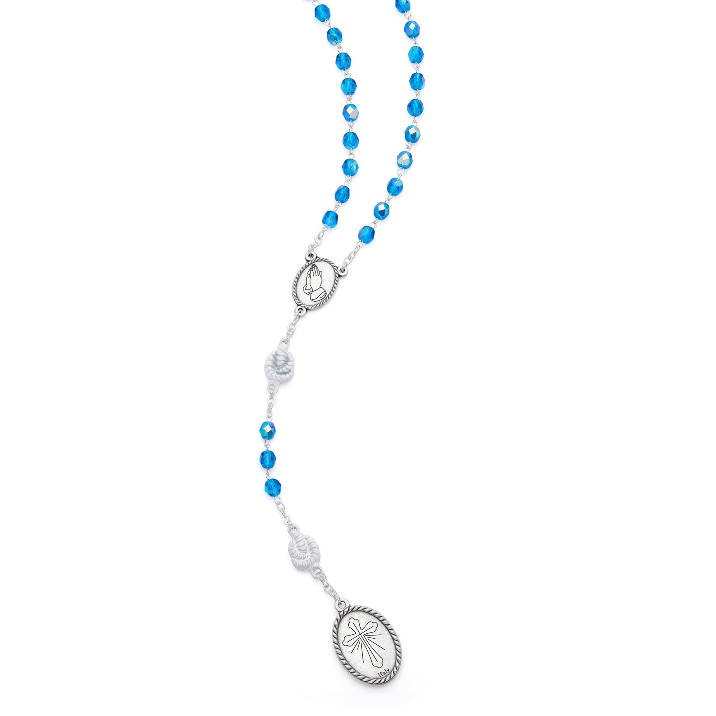 MONDO CATTOLICO ROMA Rosary 52 cm (20.47 in) / 69 cm (27.17 in) / 6 mm (0.24 in) Devotional Rosary of Mary Untier of Knots