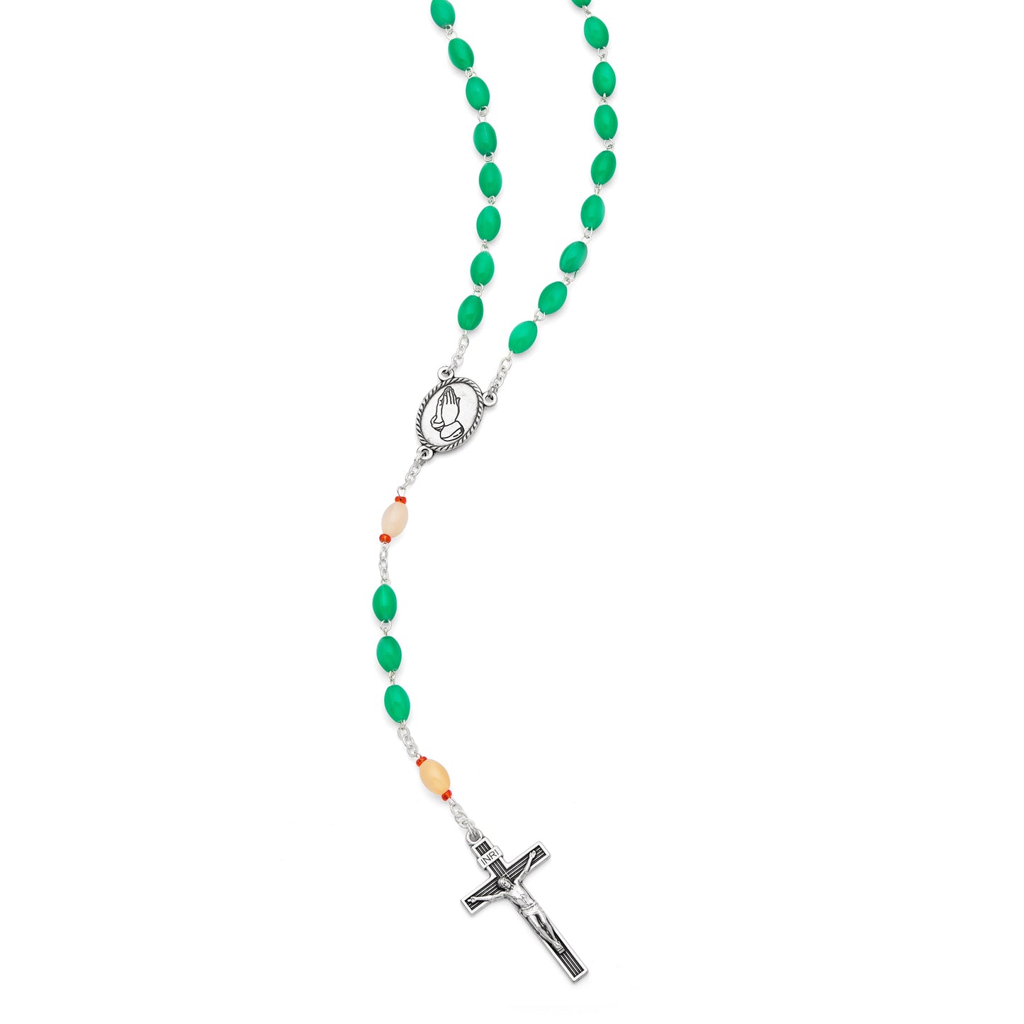 MONDO CATTOLICO ROMA Rosary 55 cm (21.65 in) / 74 cm (29.13 in) / 6x9 mm (0.24x0.35 in) Devotional Rosary of Our Lady of Good Health