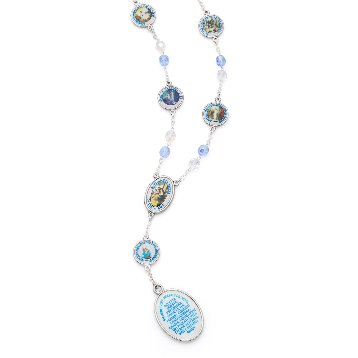 MONDO CATTOLICO ROMA Rosary 58 cm (22.83 in) / 90 cm (35.43 in) / 8 mm (0.31 in) Devotional Rosary of St. Bridget of Sweden