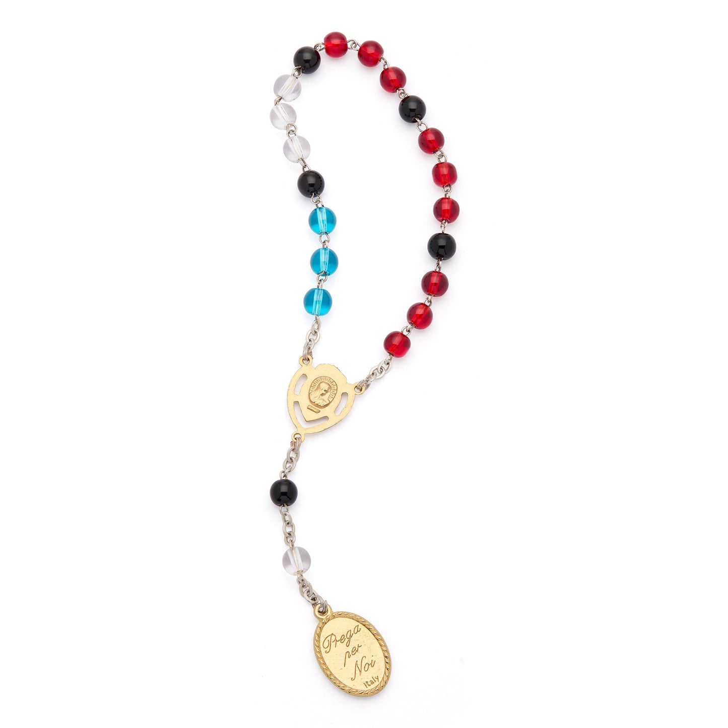 MONDO CATTOLICO ROMA Rosary 18 cm (7.09 in) / 18 cm (7.09 in) / 6 mm (0.24 in) Devotional Rosary of St. Charbel Makhlouf