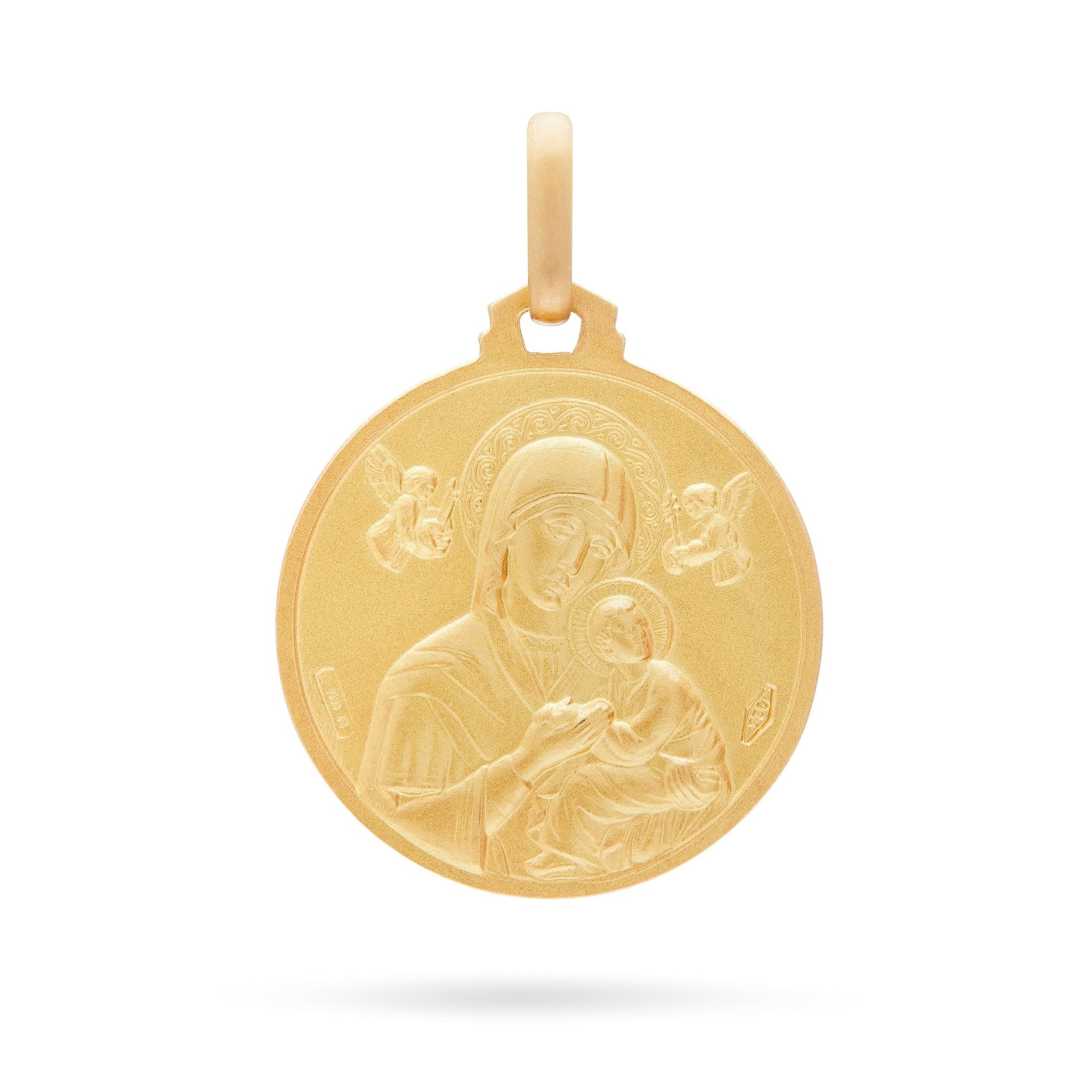 MONDO CATTOLICO Jewelry Double Sided Saint John Paul II Gold Medal