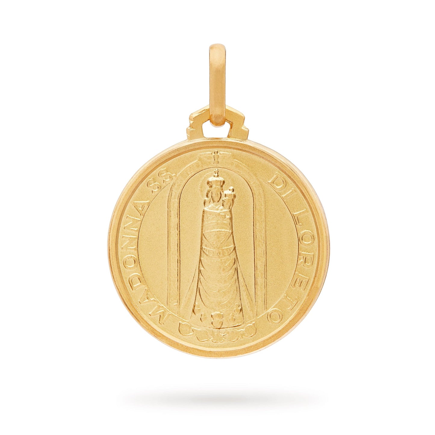 MONDO CATTOLICO Jewelry Gold medal of Our Lady of Loreto