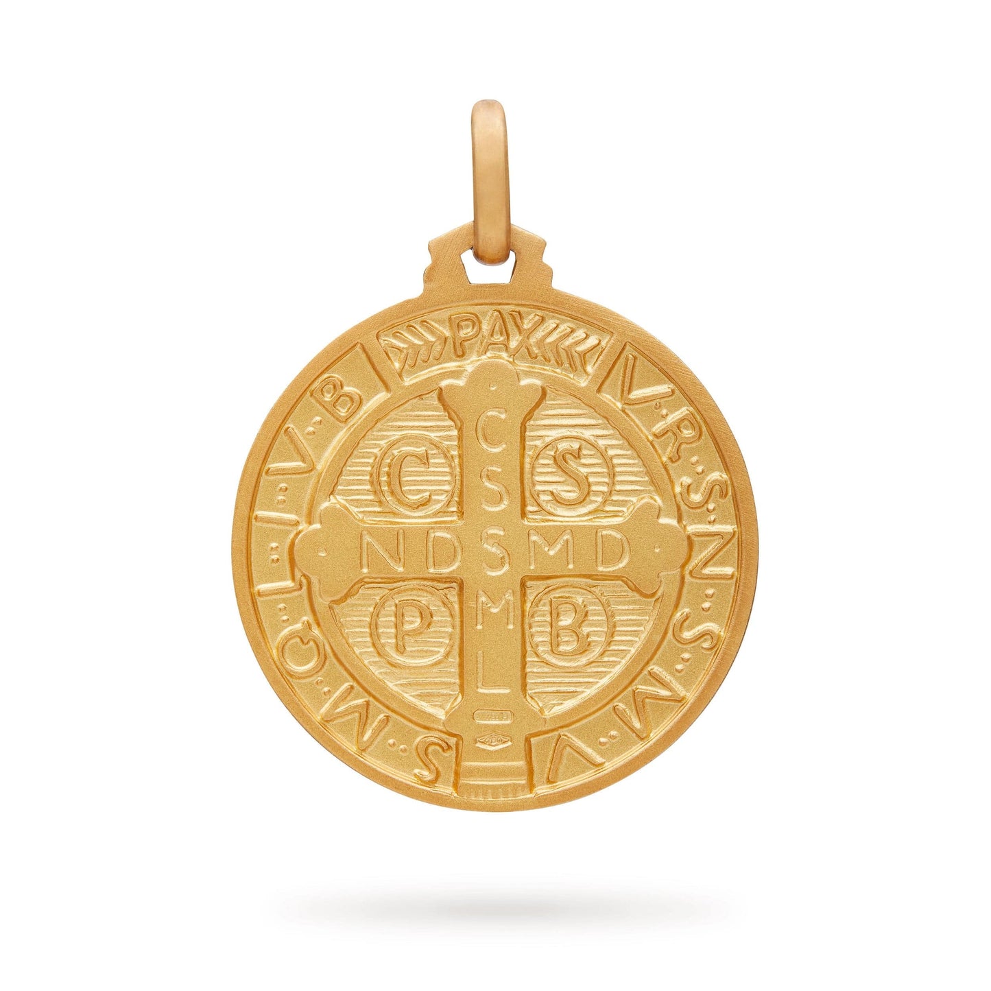 MONDO CATTOLICO Jewelry Gold medal of Saint Benedict