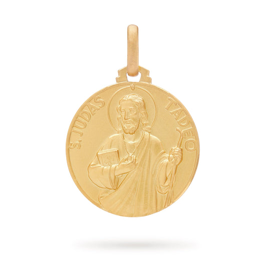 MONDO CATTOLICO Jewelry Gold medal of Saint Jude Thaddeus