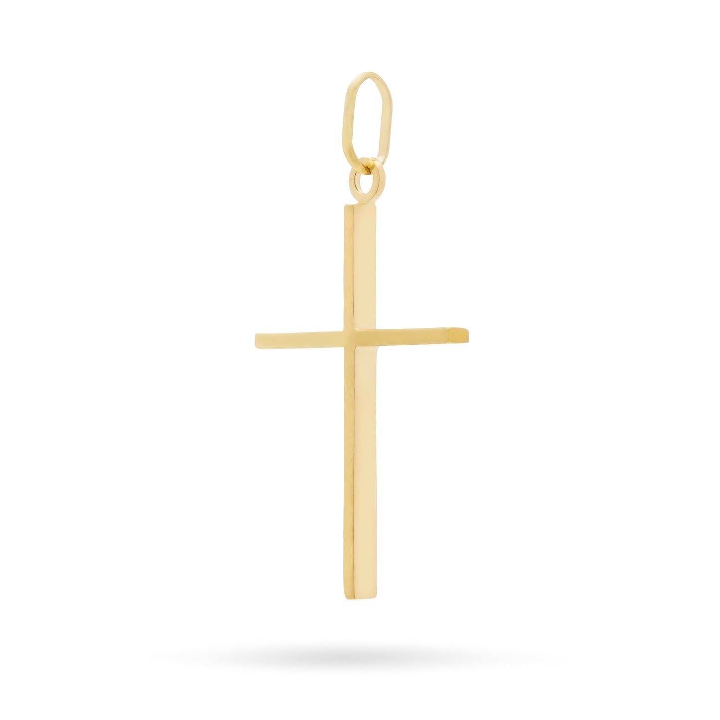 Mondo Cattolico Pendant 34 mm (1.34 in) Gold-plated Sterling Silver Straight Cross Pendant