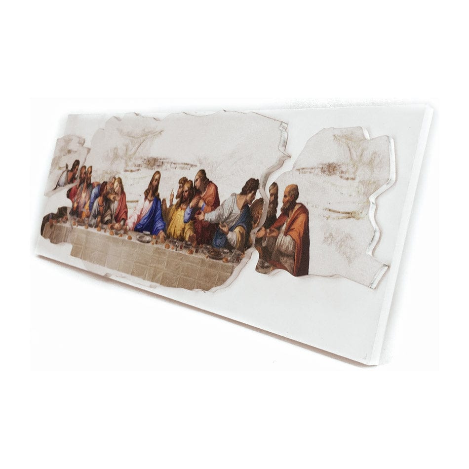 MONDO CATTOLICO Holy Icon of the Last Supper Wood Plaque