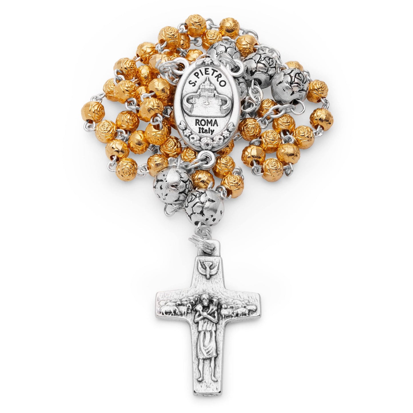 MONDO CATTOLICO Prayer Beads 32 cm (12.6 in) / 4 mm (0.15 in) Keepsake Case and Rosary of Mater Salutis