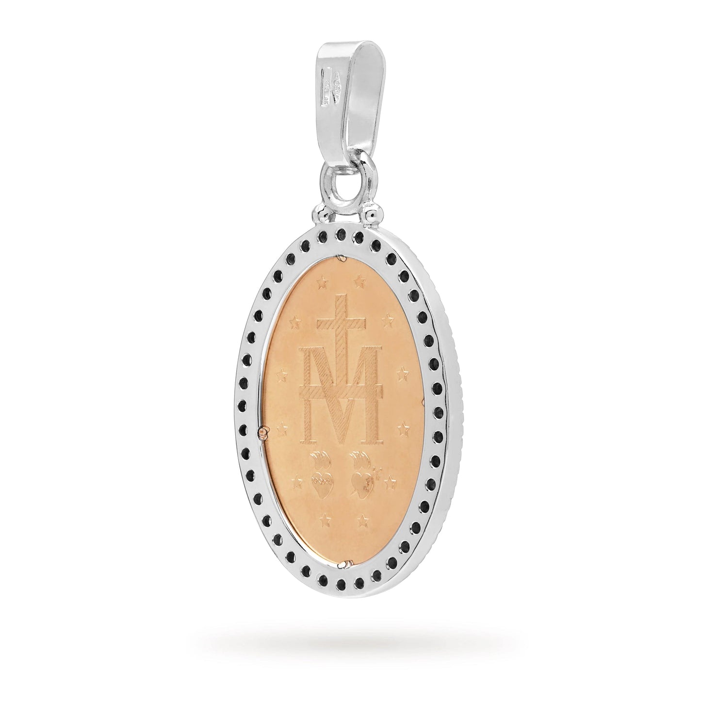 MONDO CATTOLICO Jewelry Miraculous Medal Bicolor Gold