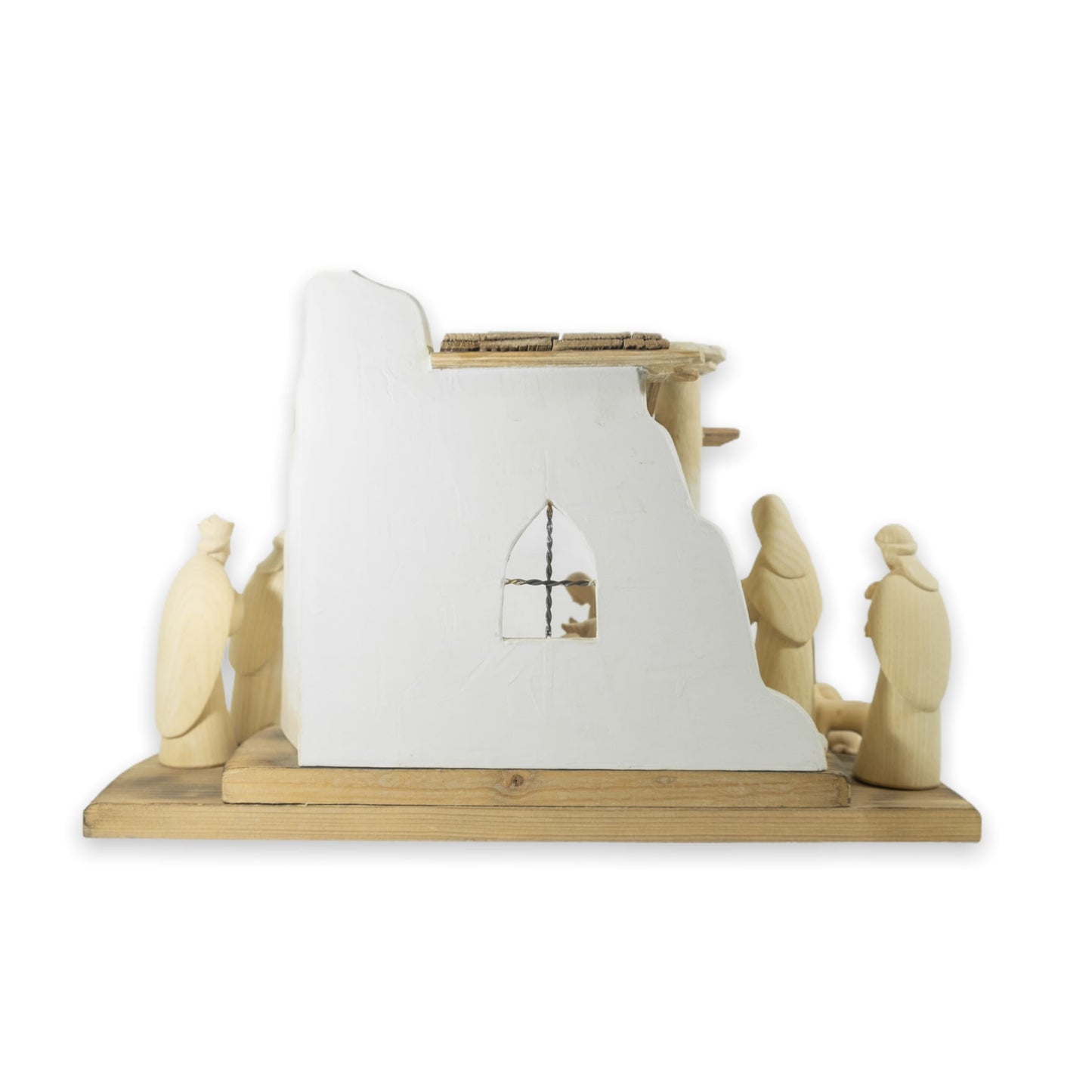 MONDO CATTOLICO Nativity Set 15pcs Natural Wood