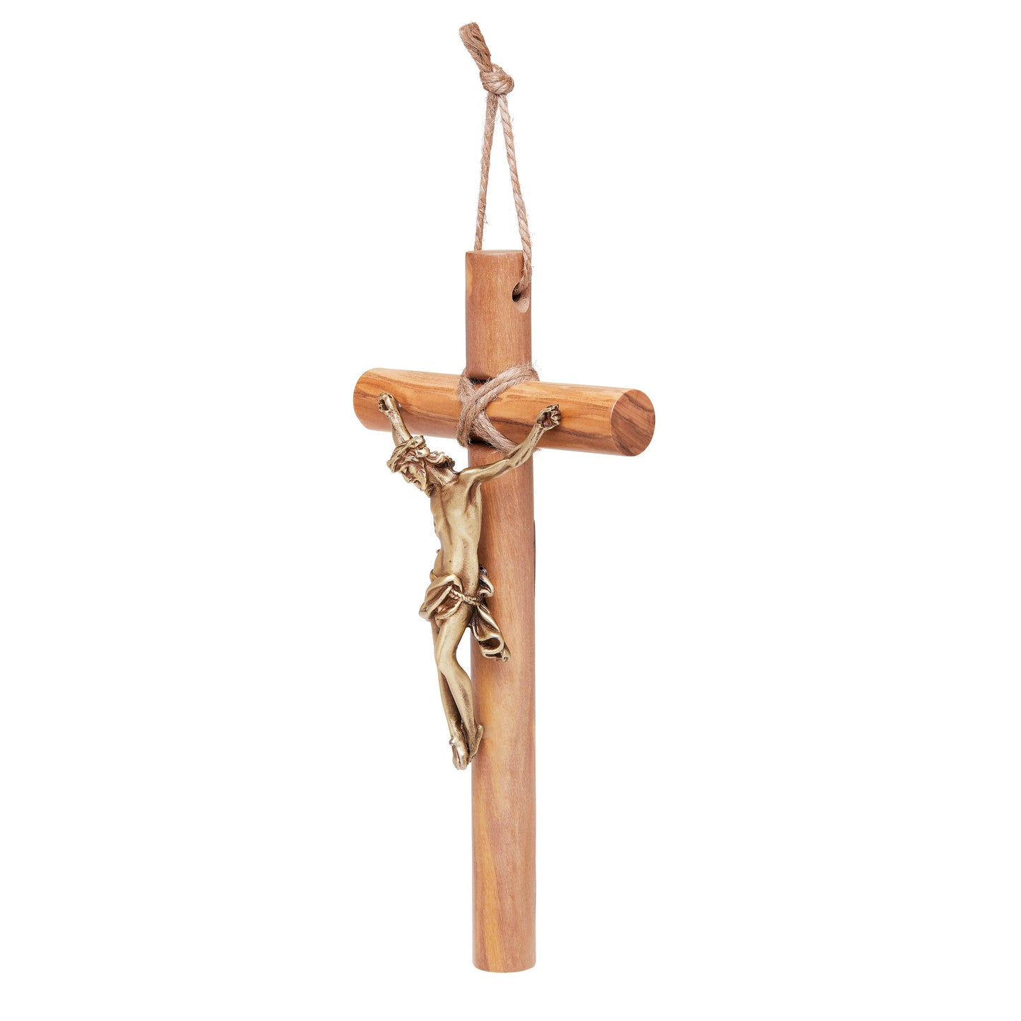 MONDO CATTOLICO 19 cm (7.48 in) Olive Wood St. Benedict Crucifix