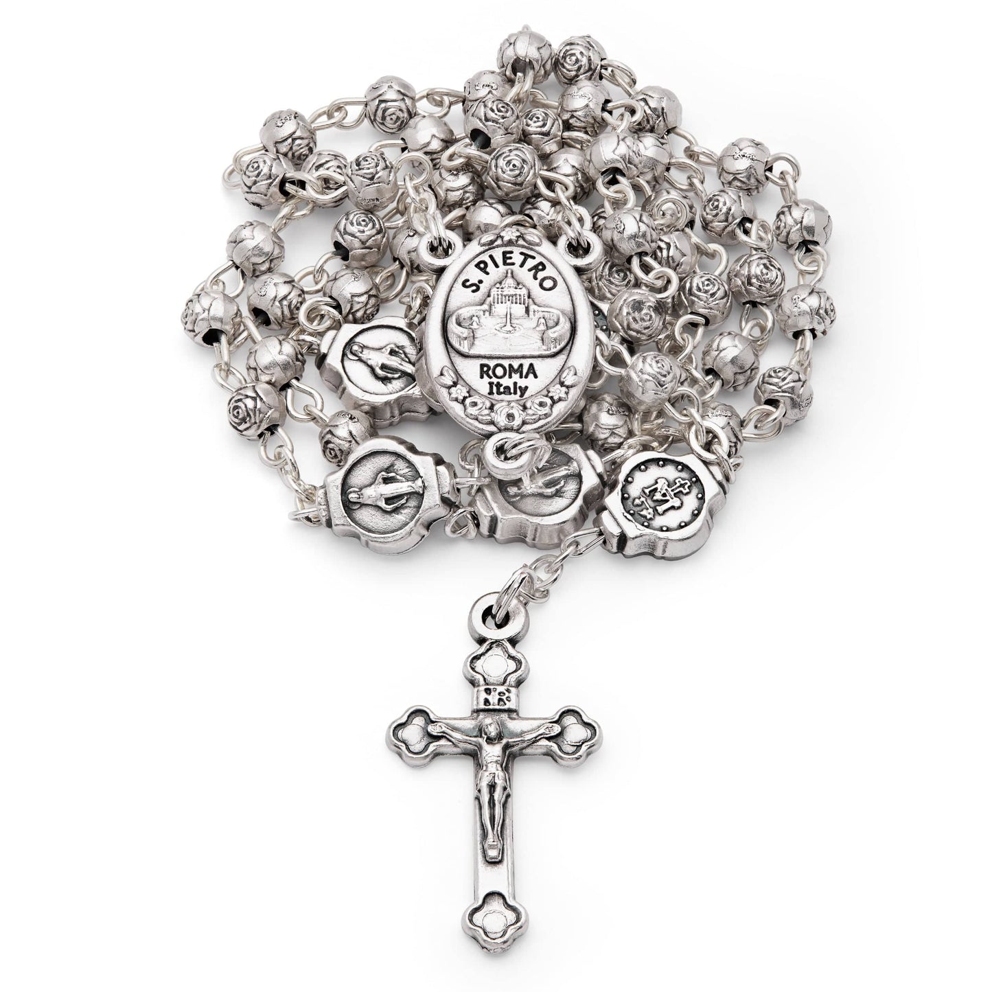 MONDO CATTOLICO Prayer Beads 38 cm (14.96 in) / 4 mm (0.15 in) Our Lady of Good Health Keepsake Case and Rosary