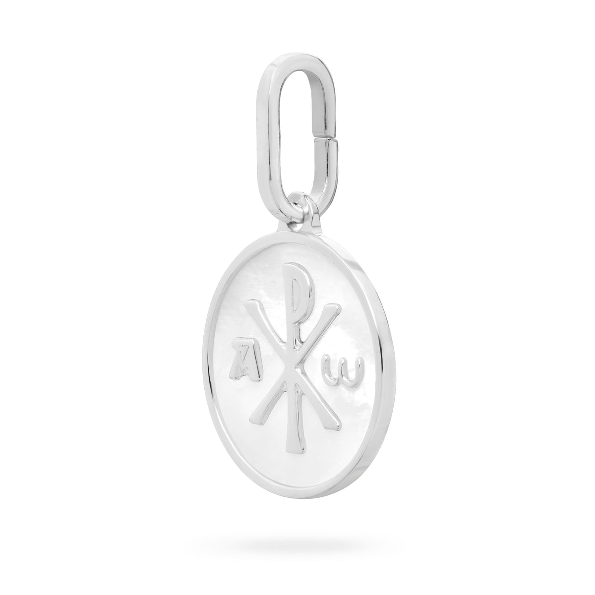 Peace Cross Medal in 925 Sterling Silver and Mother-of-Pearl