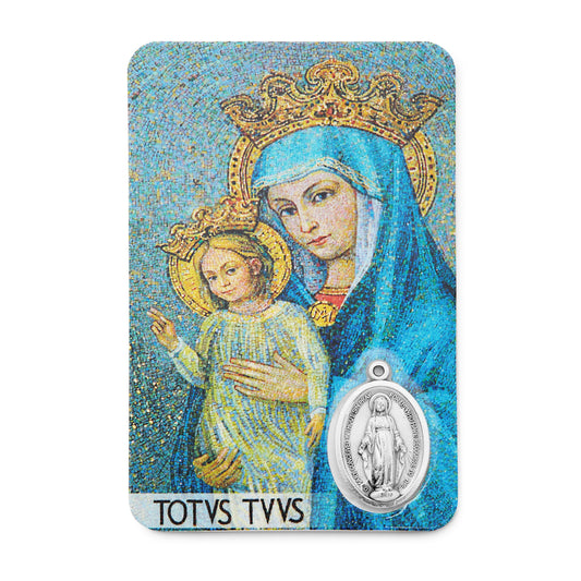 Mondo Cattolico Holy Card Plasticized Holy Card of Mater Ecclesiae