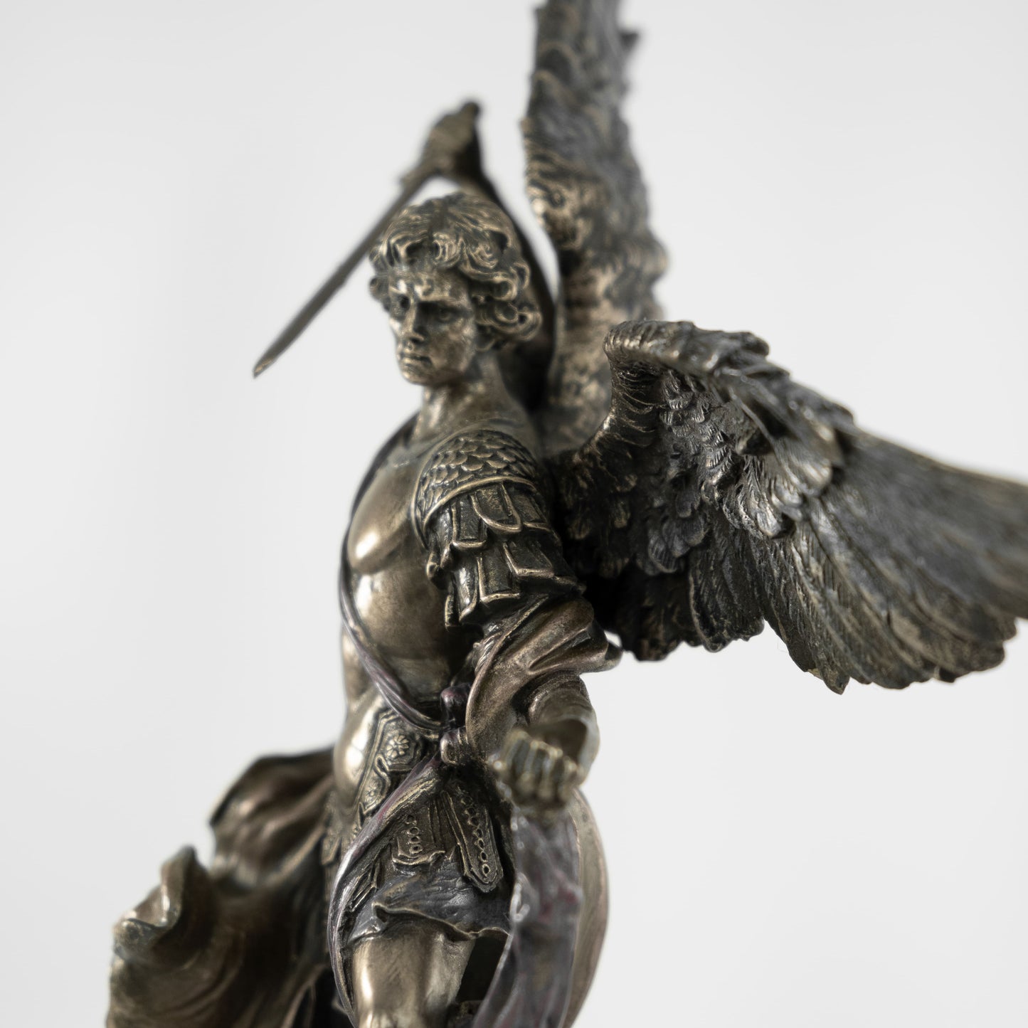 MONDO CATTOLICO false Resin and Bronze Statue of Saint Michael