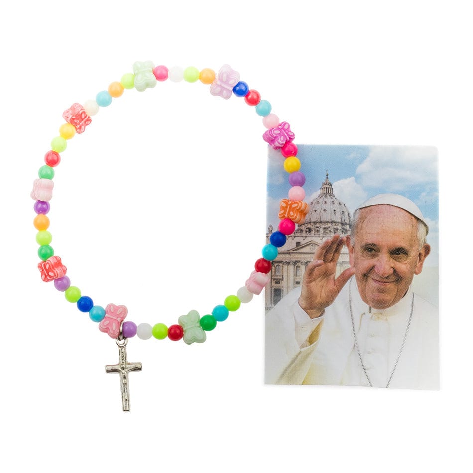 MONDO CATTOLICO Resin Bracelet with Little Butterflies