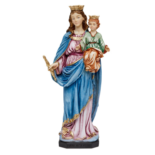 Mondo Cattolico 23 cm (9.06 in) Resin Statue of Mary Help of Christians