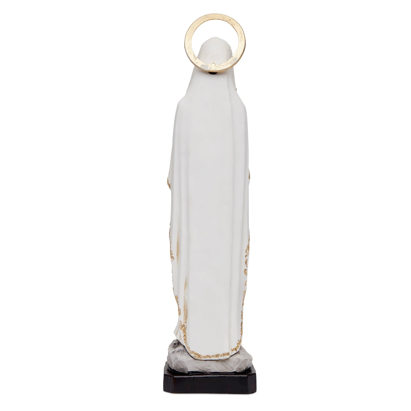 Mondo Cattolico 30 cm (11.81 in) Resin Statue of Our Lady of Lourdes With Halo