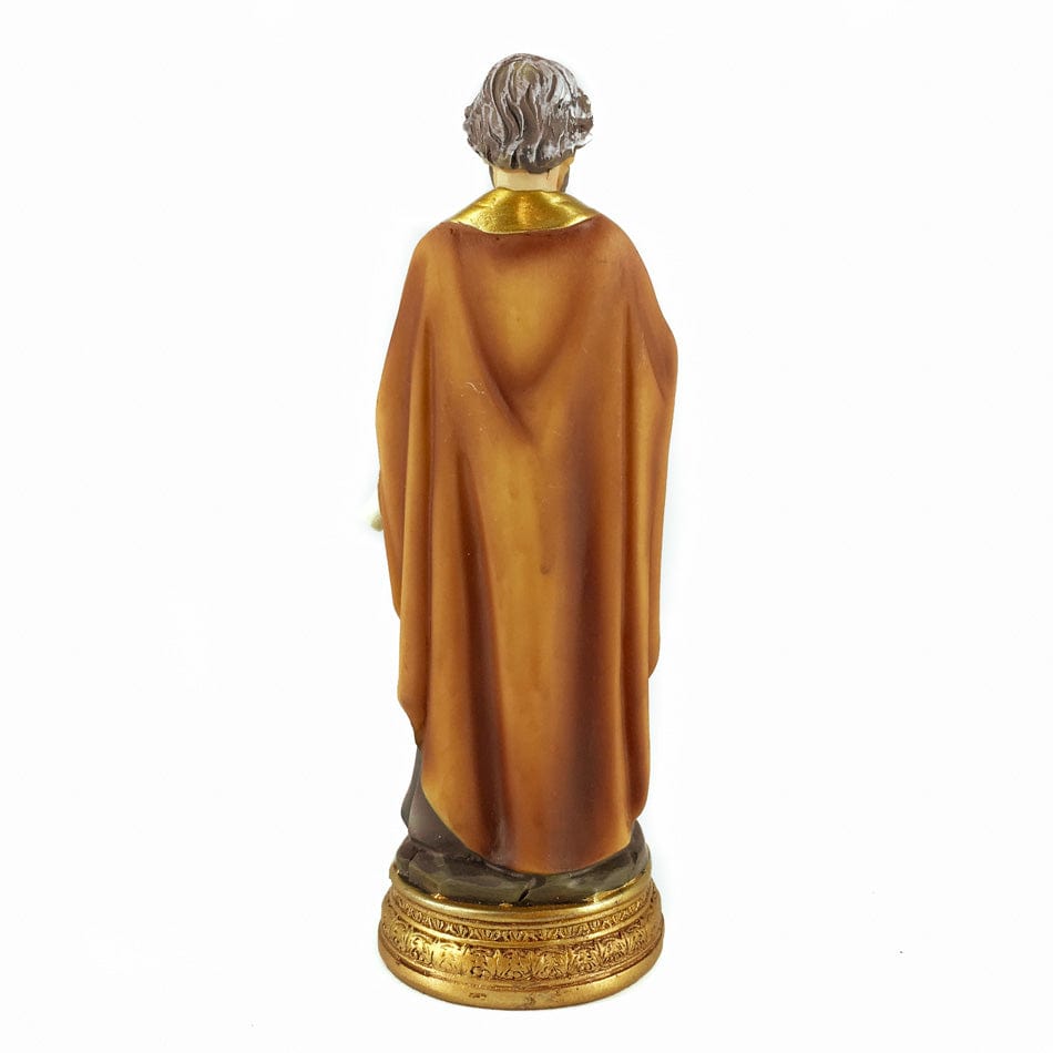 MONDO CATTOLICO 12.5 cm (4.92 in) Resin Statue of Pope St. Peter the Apostle