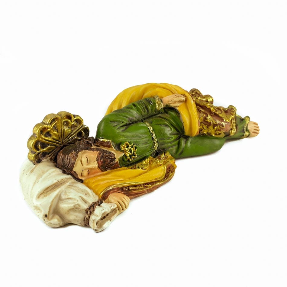 MONDO CATTOLICO Resin Statue of Sleeping St. Joseph