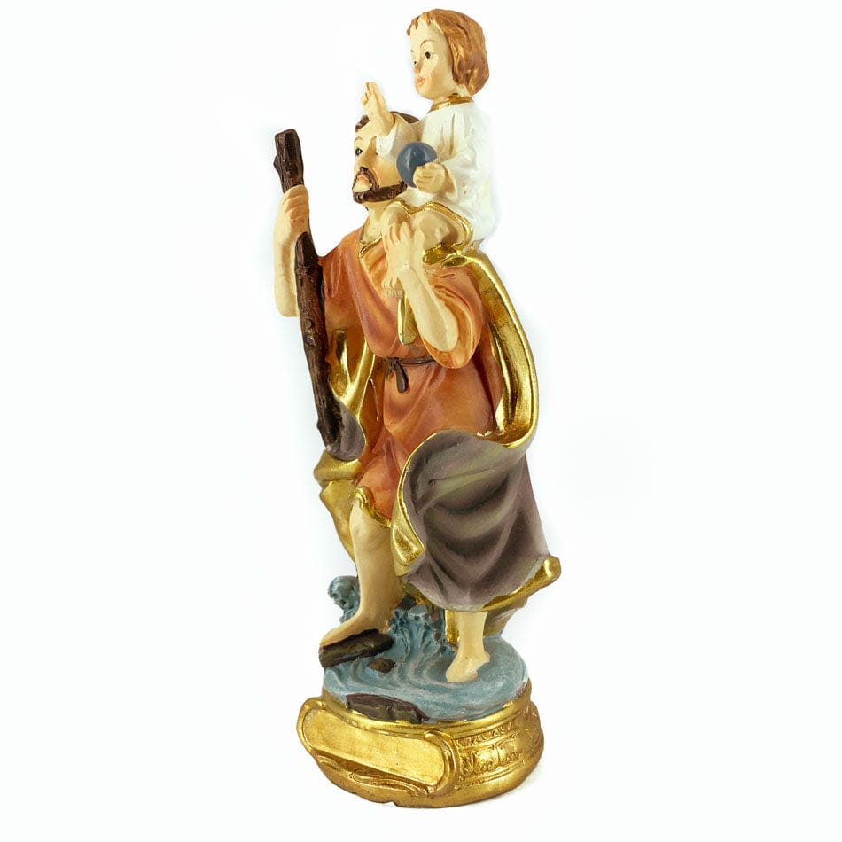 MONDO CATTOLICO 12.7 cm (5 in) Resin Statue of St. Christopher