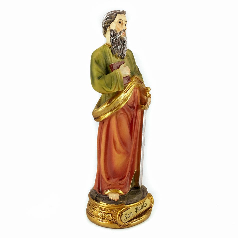 MONDO CATTOLICO 12.5 cm (4.92 in) Resin Statue of St. Paul the Apostle