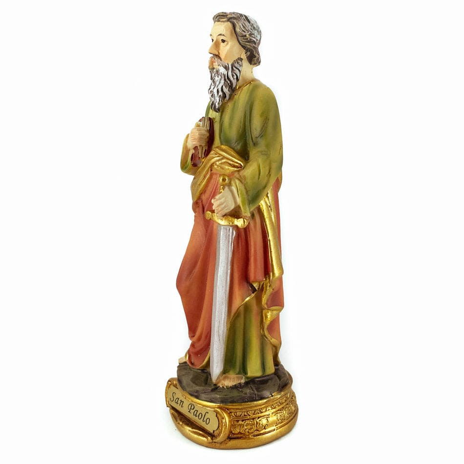MONDO CATTOLICO 12.5 cm (4.92 in) Resin Statue of St. Paul the Apostle
