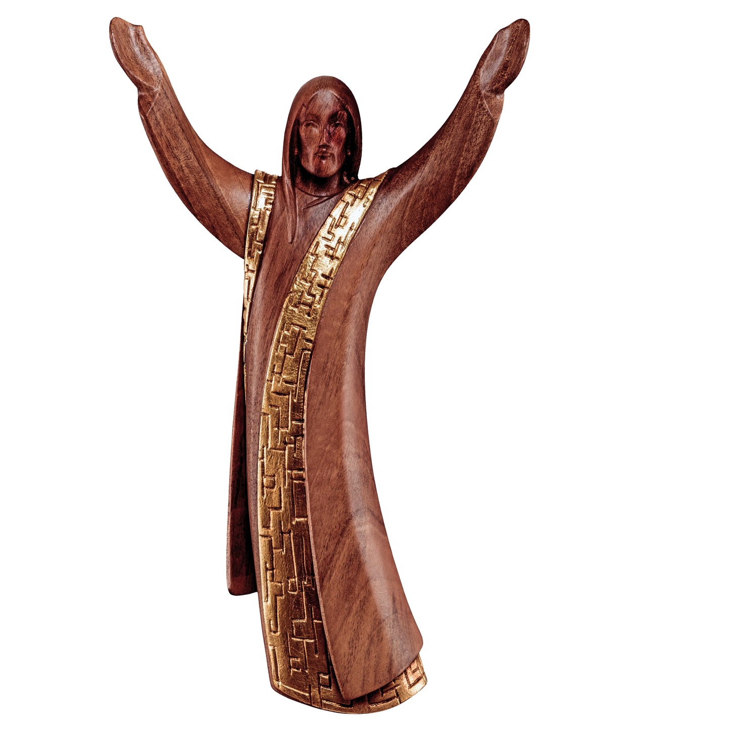 Mondo Cattolico Colored / 15 cm (5.9 in) Resurrection (to hang) walnut