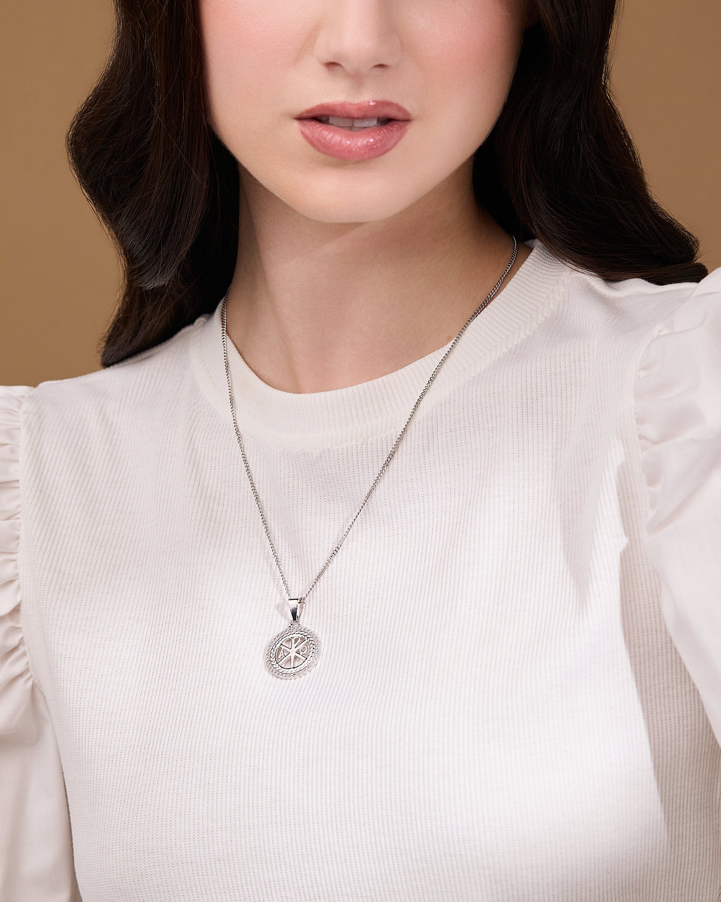 MONDO CATTOLICO ROMA Medal 23 mm (0.90 in) Round Sterling Silver Peace Symbol Medal