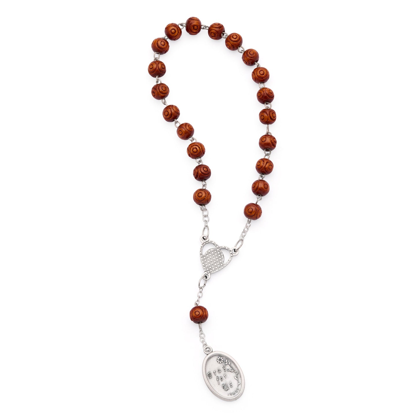 MONDO CATTOLICO ROMA Prayer Beads 18 cm (7 in) / 6 mm (0.23 in) Saint Ann Devotional Rosary