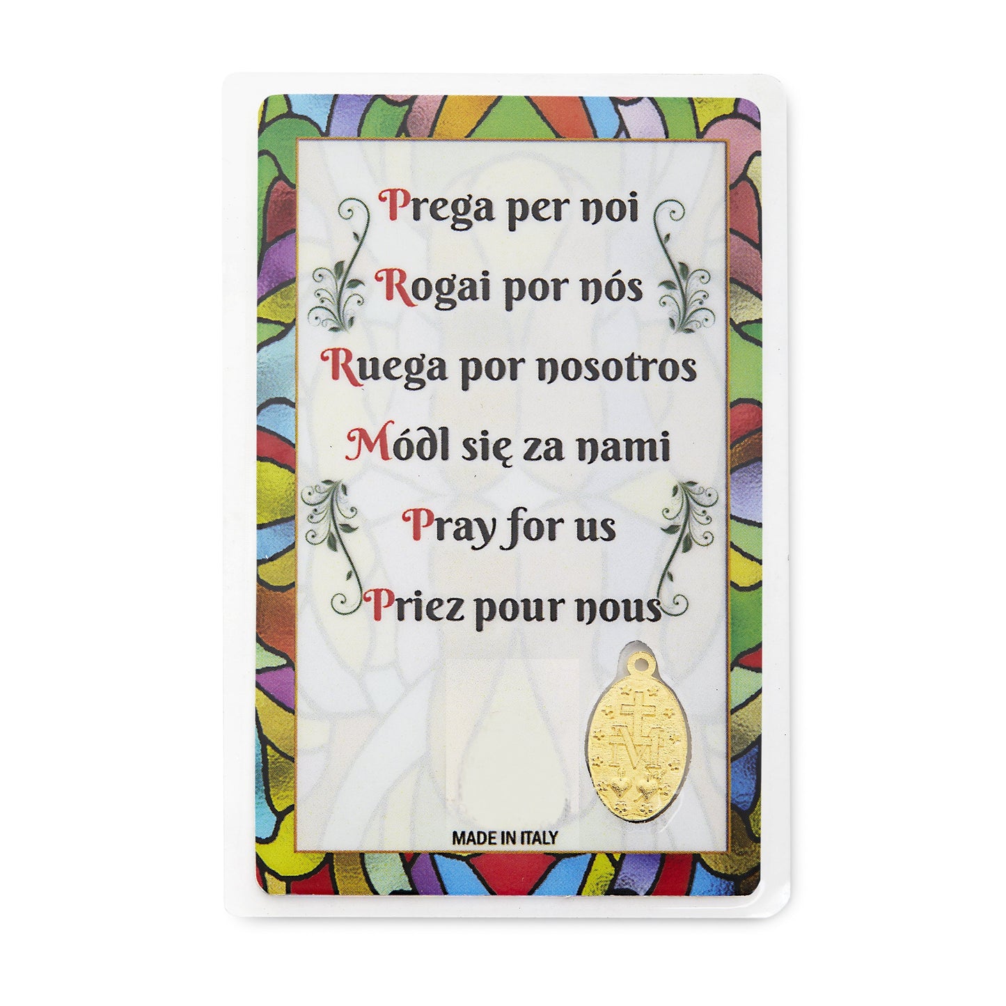 MONDO CATTOLICO Saint Christopher Prayer Card