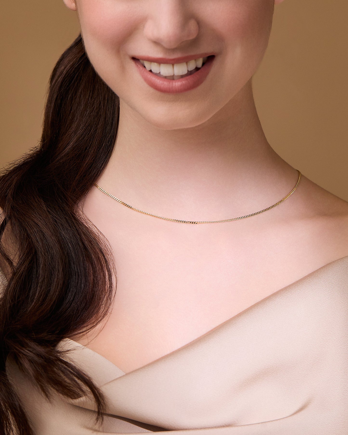 MONDO CATTOLICO ROMA Necklaces 45 cm (17.72 in) Short Yellow Gold Curb Chain Necklace