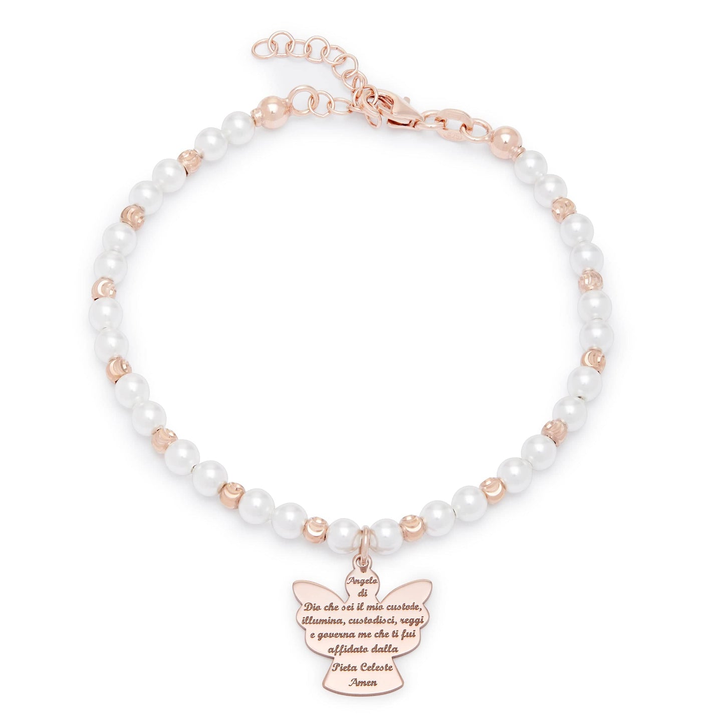 MONDO CATTOLICO Adjustable Silver Angel Bracelet