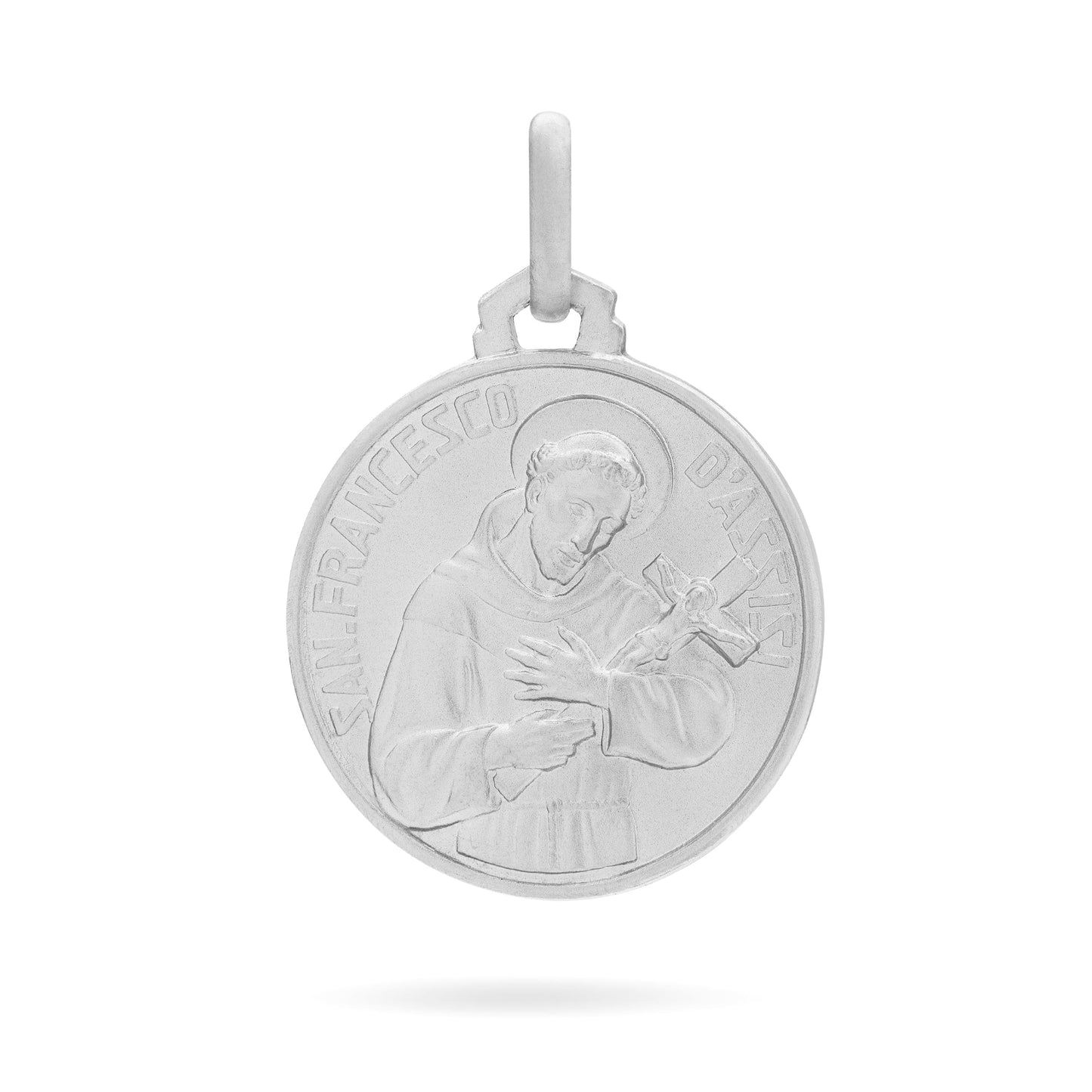 MONDO CATTOLICO Medal 14 mm (0.55 in) Silver medal of Saint Francis