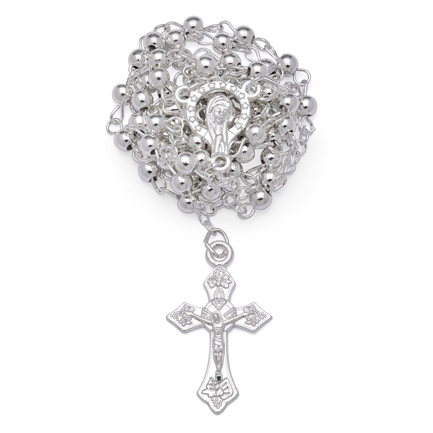 MONDO CATTOLICO ROMA Rosary Box 4 cm (1.57 in) / 4 mm (0.16 in) / 40 cm (15.75 in) St. Benedict Octagonal Rosary Case with Rosary