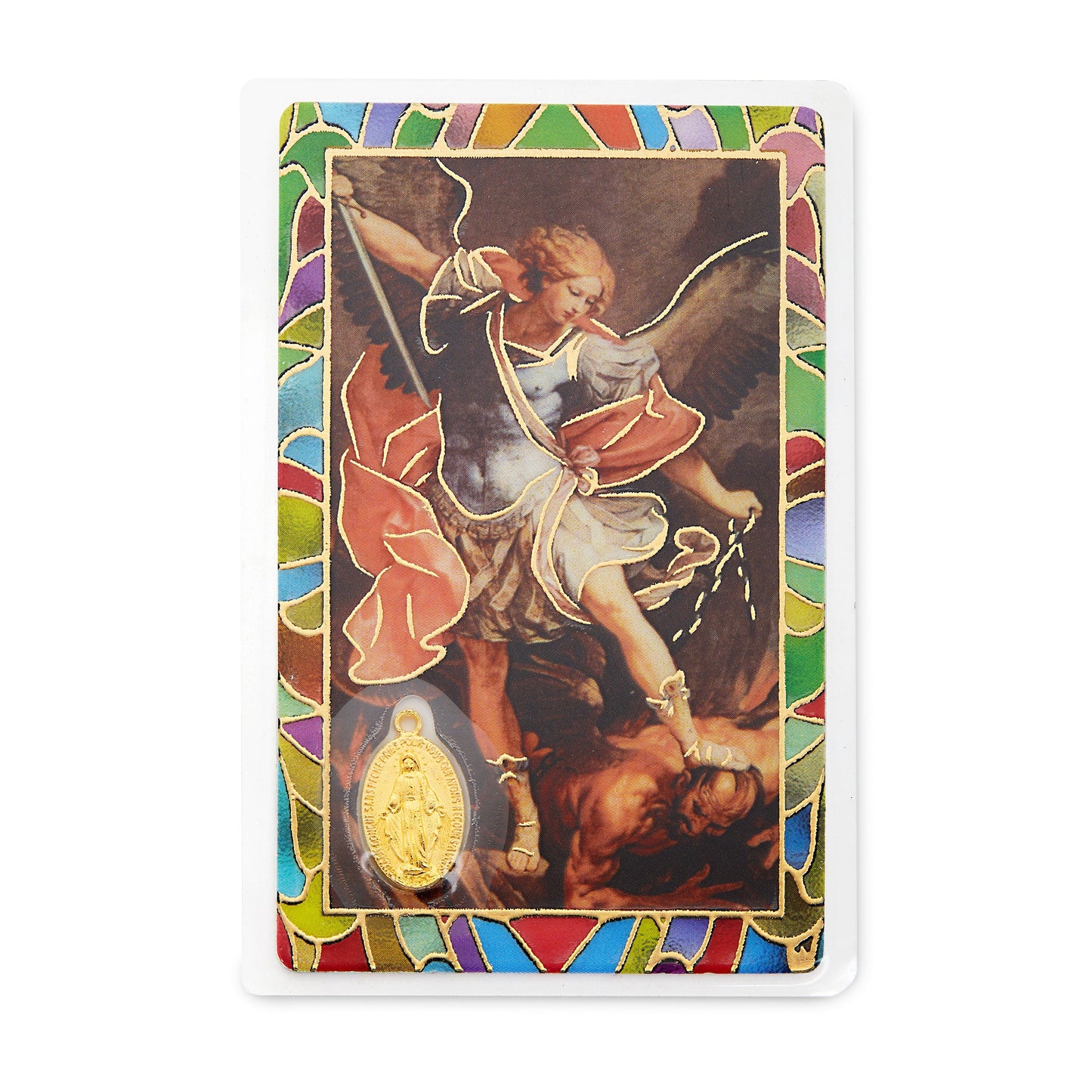 MONDO CATTOLICO St Michael Prayer Card