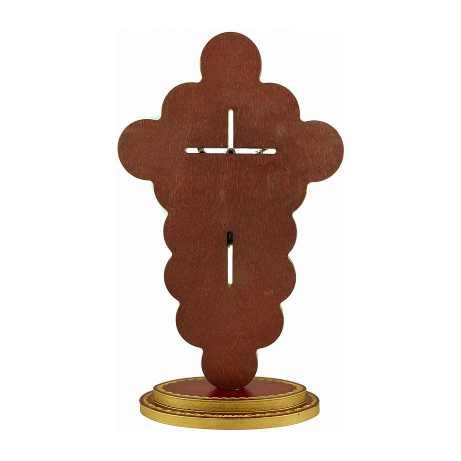 MONDO CATTOLICO 30 cm (11.81 in) Via Crucis Cross with Risen Christ 30 cm