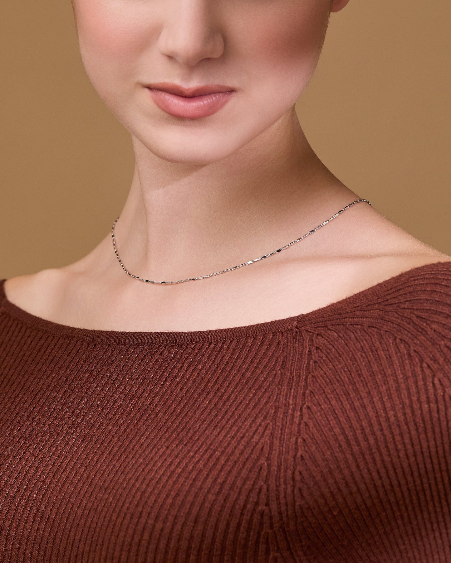 MONDO CATTOLICO ROMA Necklaces Sterling Silver Bar Link Chain Necklace