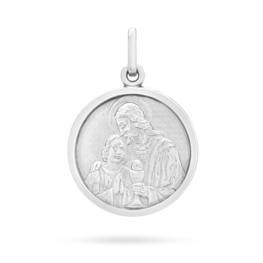 MONDO CATTOLICO Sterling Silver First Communion Medal