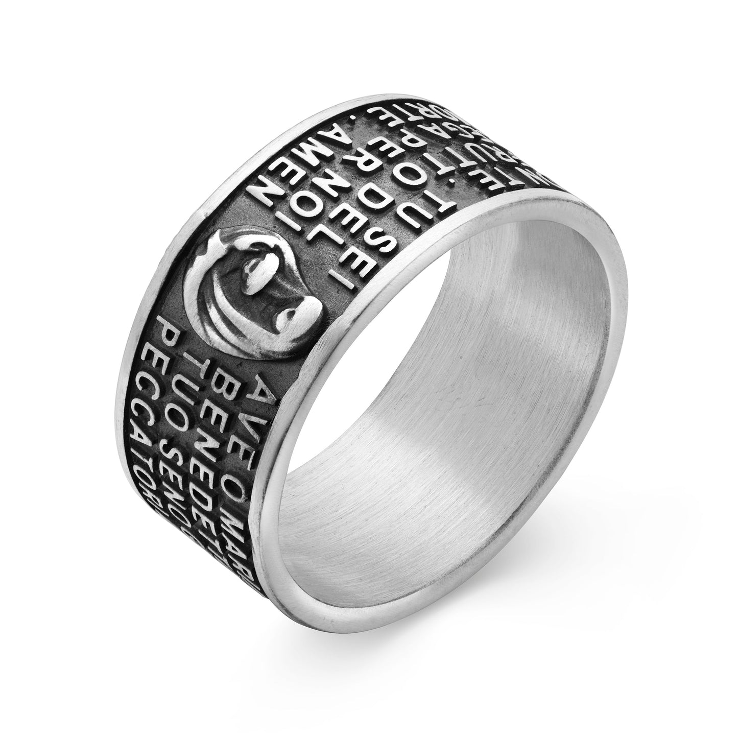 MONDO CATTOLICO Jewelry Sterling Silver "Hail Mary" Ring