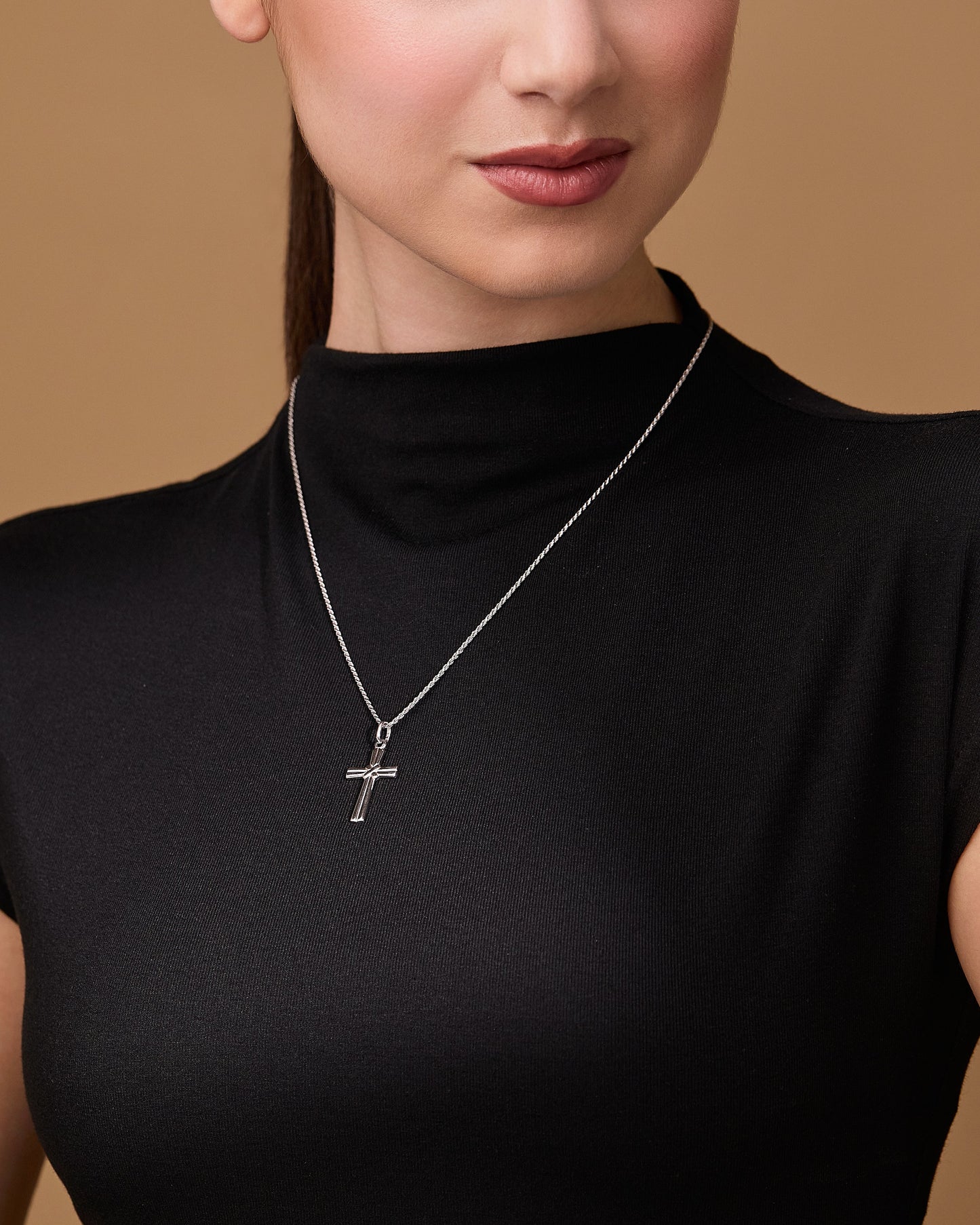 MONDO CATTOLICO ROMA 26 mm (1.02 in) Sterling Silver Knot Cross Pendant